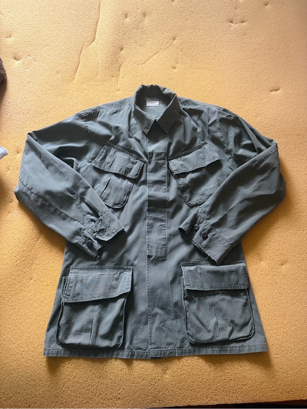Vintage Mens Jungle/Field Jacket Olive Green Utility Jacket (S)